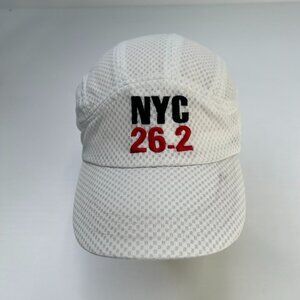 New York Marathon Hat Men Strap Back 6 Panel Mesh Retro NYC 26.2 Hype Core Cap
